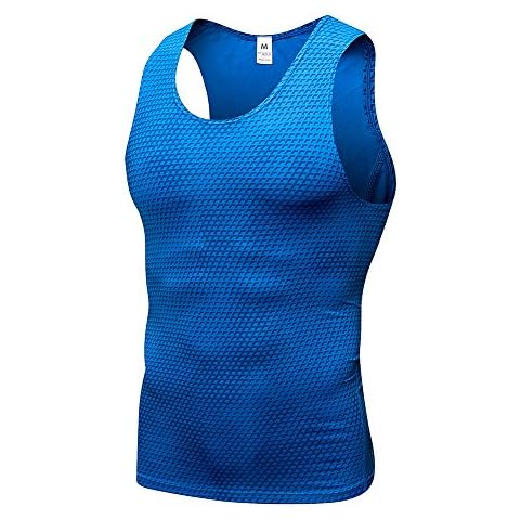 Yuerlian Men’s Running Vests, Breathable Sleeveless Tops, Comfortable Sports Gym Tank Top for Men with Compression Fit Cover