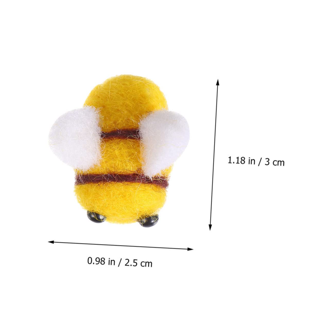 STOBOK 120pezzi Decorazioni Fai Te Feltro Forma di Ape per Crafting e Abbellimenti di Costumi Accessori per Decorazioni per Feste