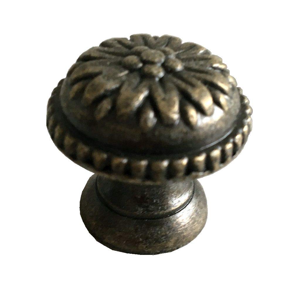 Tirador de cajón de bronce antiguo CC de 5 pulgadas para tocador y armario vintage