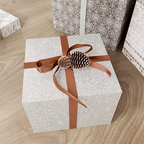 Silver Sparkle Contact Paper Glitter Wallpaper Stick And Peel Bedroom Cabinets Drawers 15.8''X80'' Vinyl Self Adhesive Removable Sparkle Wall Paper Furniture Upgrade Renovation Glitter Contact Paper #TOP3