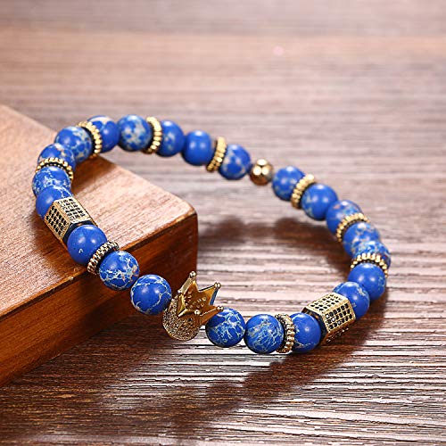 Pulsera Charm Corona CZ Crown King 8mm Cupimatch miniatura 5