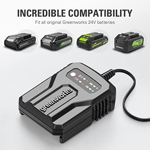 Image of Greenworks 24V Compact Battery Charger (Genuine Greenworks Charger)