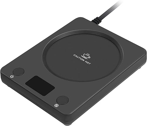 Coffee Mug Warmer for Desk, Electric Coffee Cup Warmer with 3-Temp Settings, Cup Warmer for Desk with Auto Shut Off After 4H Feature for Warming &