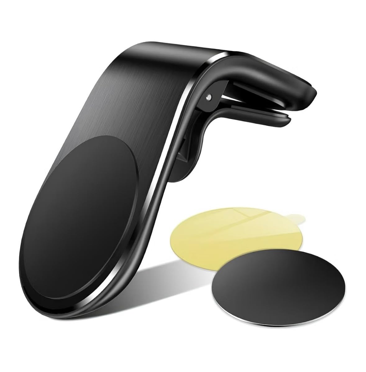 Magnetic Car Air Vent Mobile Holder & Stand - Universal Mobile Mount for Smartphones, Secure Air Vent Mount (Pack of One) (Black)-picture-29