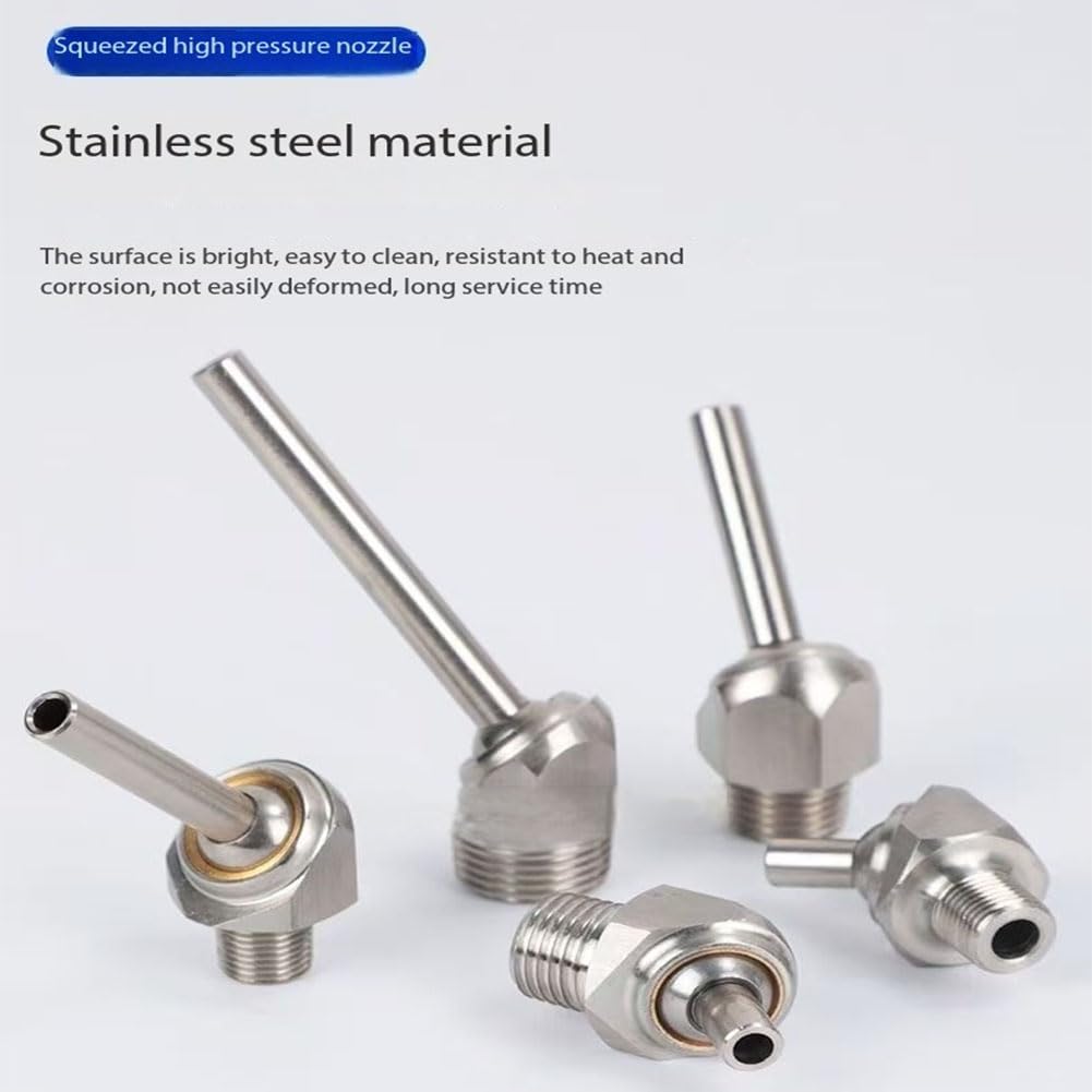 Ugello di raffreddamento ad alta pressione incline * 10pcs. Discussione di installazione 304 Materiale, adatto per macchine utensili a CNC, raffreddamento a getto a spruzzo d'acqua del tornio.