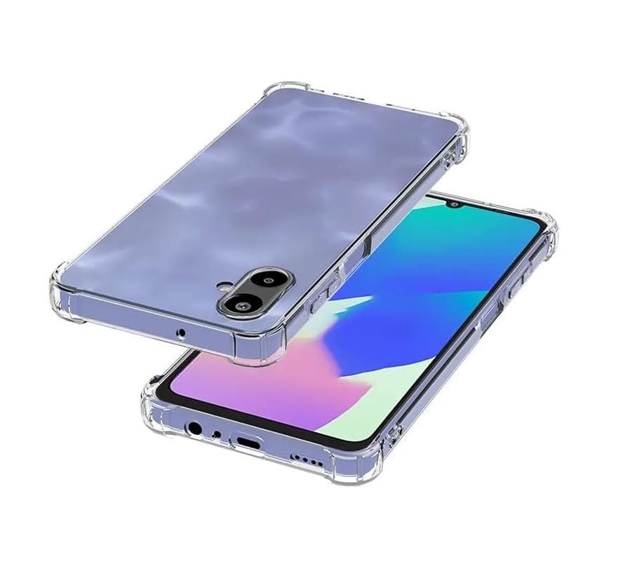 Image of BOXXO Flexible Back Cover for Samsung Galaxy M06 5G | Back Cover Transparent Clear Shockproof Case Four Corner Protection | Slim Protective Mobile Phone Cover for Samsung Galaxy M06 5G