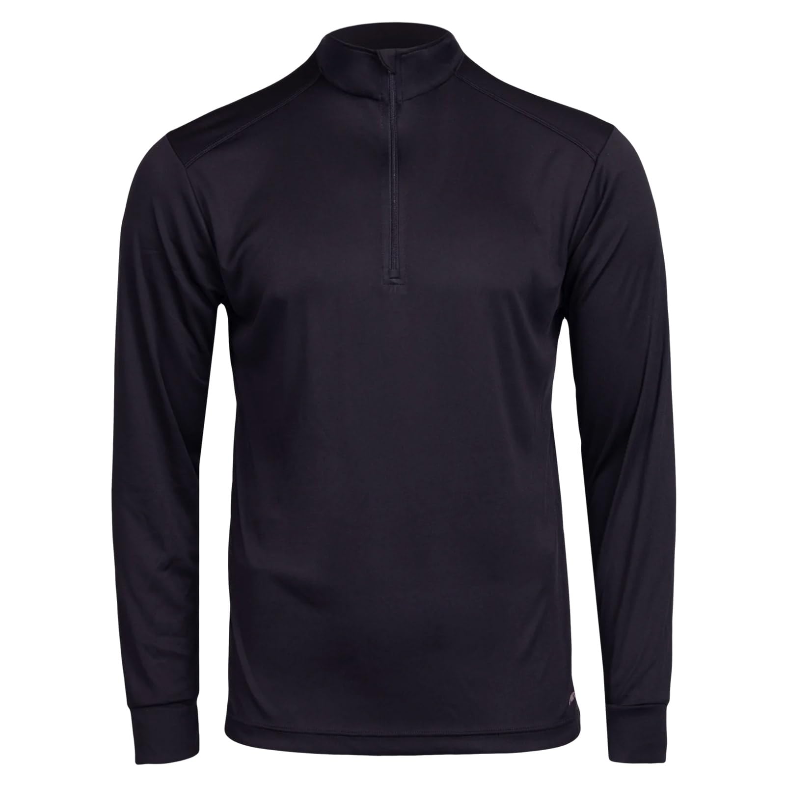 Hot Chillys Men's Peach Skins Solid Zip-T Lightweight Relaxed Fit Base Layer Top | Thermal Long Sleeve Shirt for Men