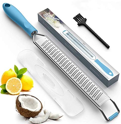 Zester and Grater - Soft Touch Handle - Blue