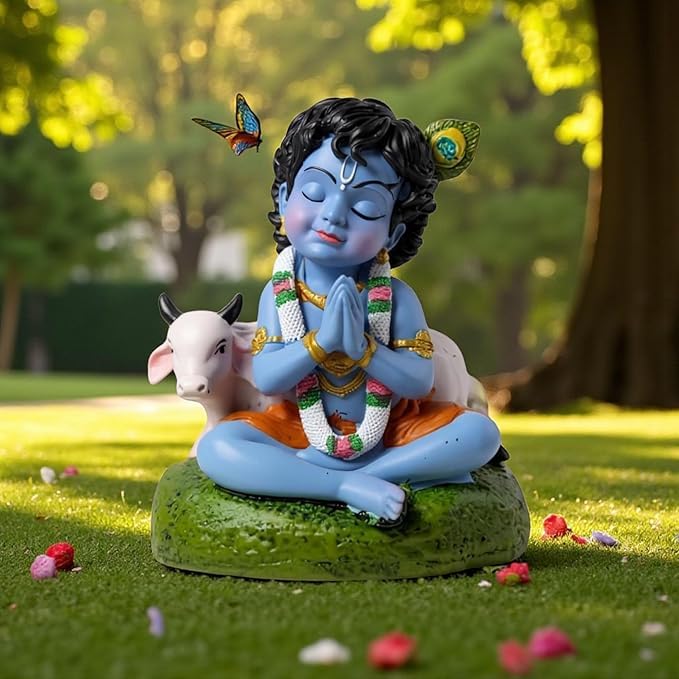 Buy RK Basics Bal Gopal Ji Car Dashboard Idol Shri Krishna Laddu Gopal ...