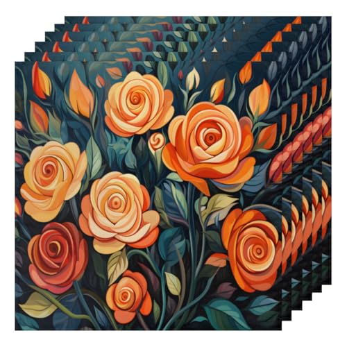 Servilletas de Tela Set de 6 Multicolor 50.5x50.5 cm miniatura 1