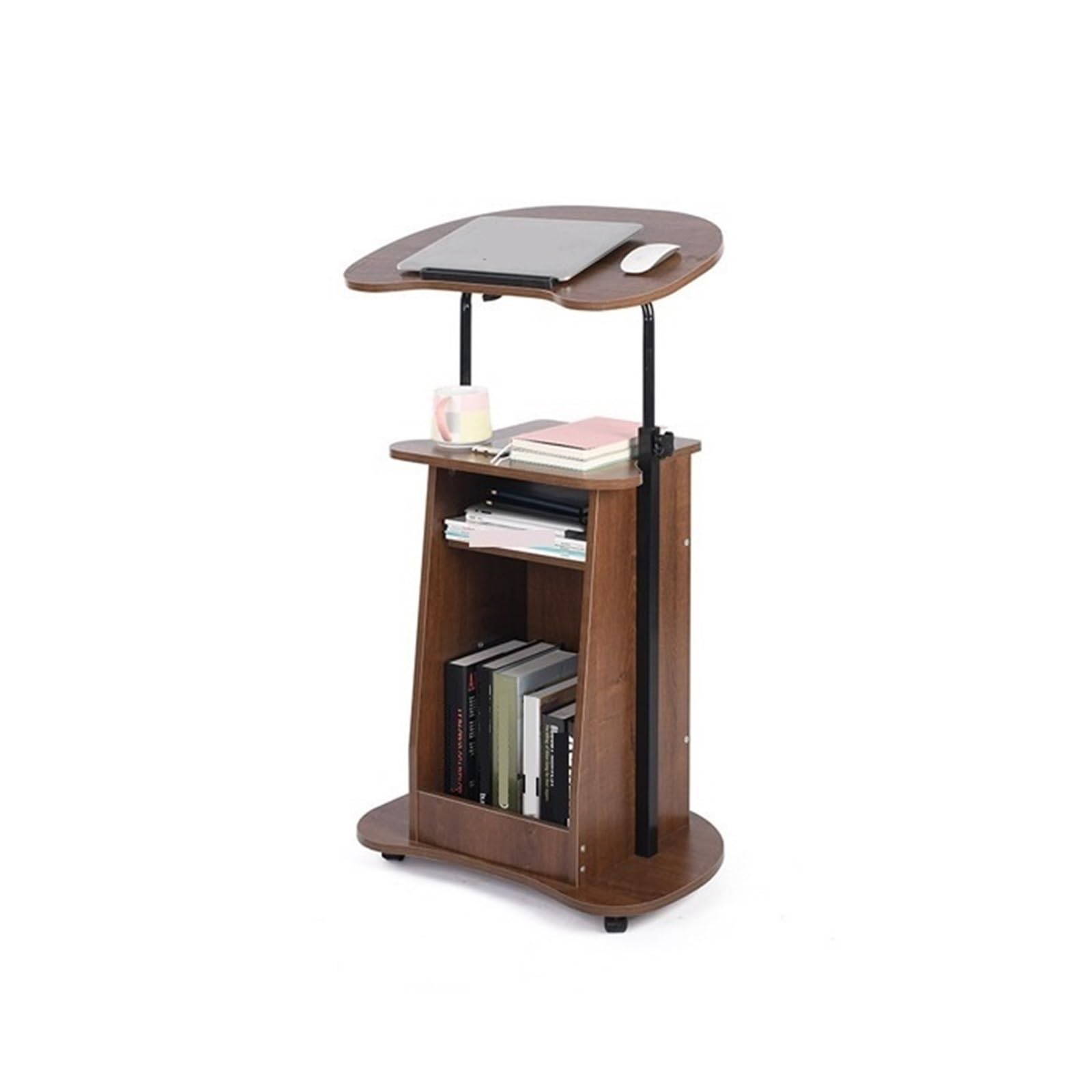 Tribune Podium de Salle Classe pupitre multimédia Table Mobile réglable en Hauteur Debout