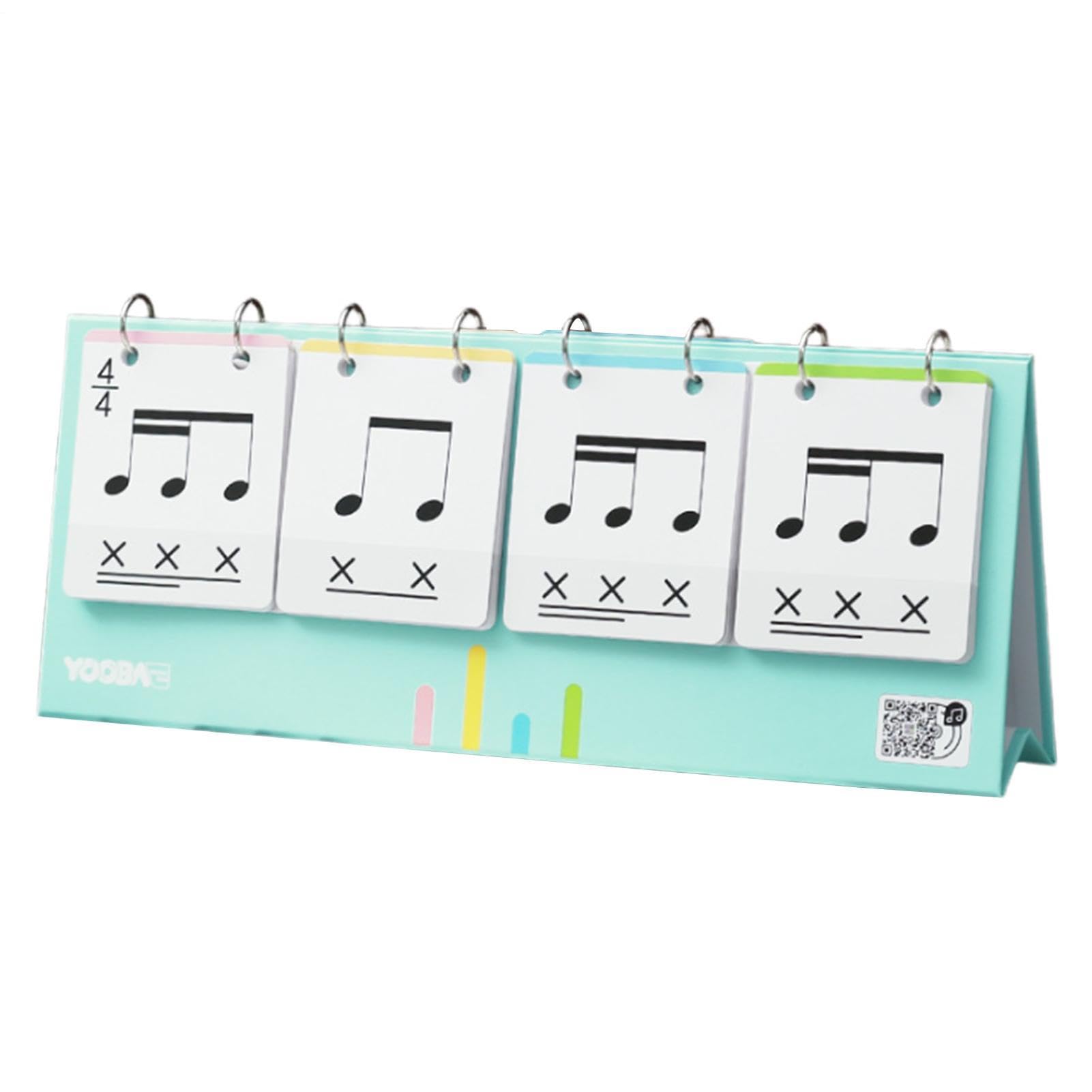 Tarjetas De Entrenamiento De Ritmo Para Piano – Set De Cartulina Laminada, Portátil, Aprendizaje Paso A Paso Para Niños Y Principiantes, Regalo Educativo Musical
