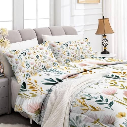Couette 4 saisons fleurs sauvages 160x200 pour chambre parentale - 3