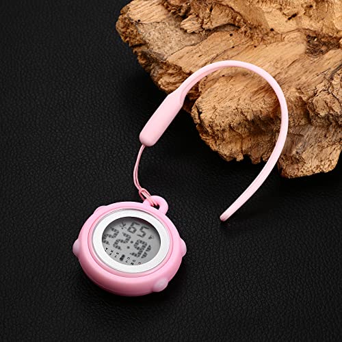 Image of Aroncent Silicone Digital Fob Watch: Outdoor Sport Waterproof Pocket Hanging Lapel Clip-On Watches - Backpack Buckle for Mountaineering