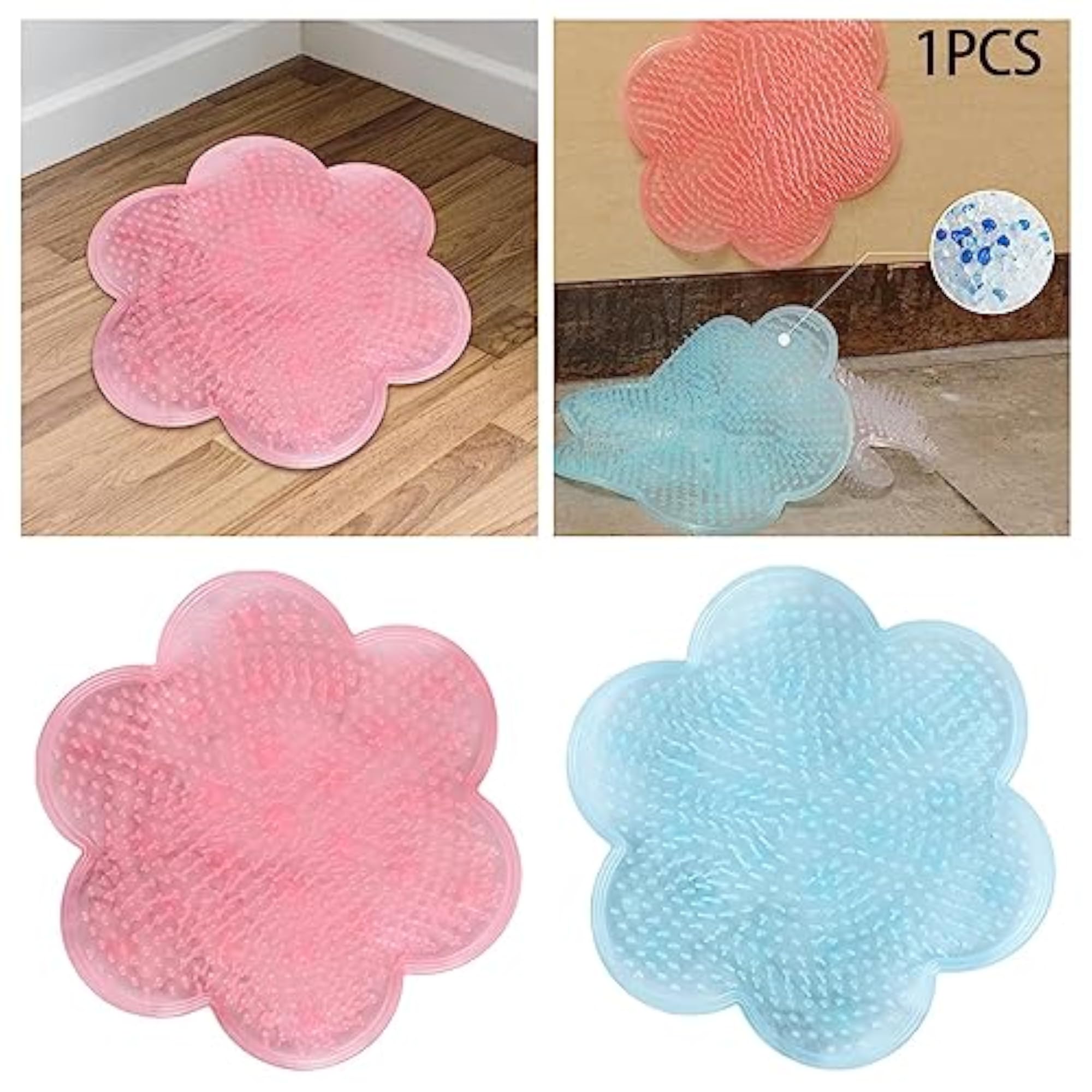 Silicone Shower Foot Back Scrubber, Massage Cushion