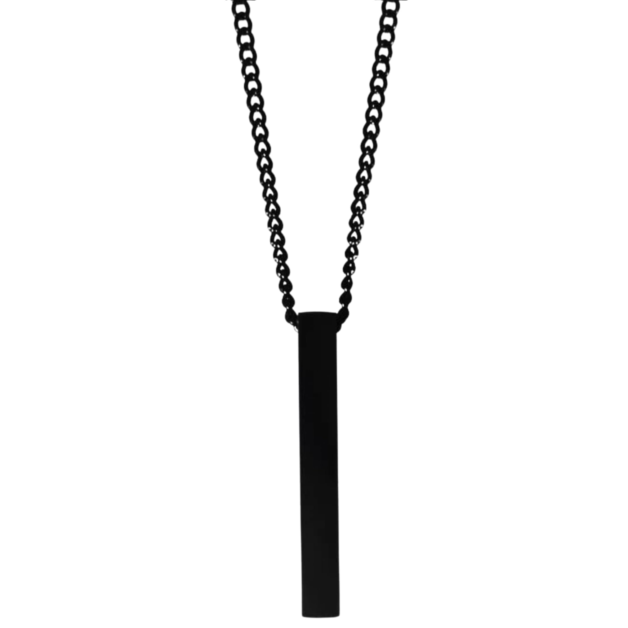 VARALI Mens Jewellery 3D Cuboid Vertical Bar/Stick Stainless Steel Locket Pendant, Necklace for Boys and Men - Black (B0CCJ8SQGG) Amazon Price History, Amazon Price Tracker