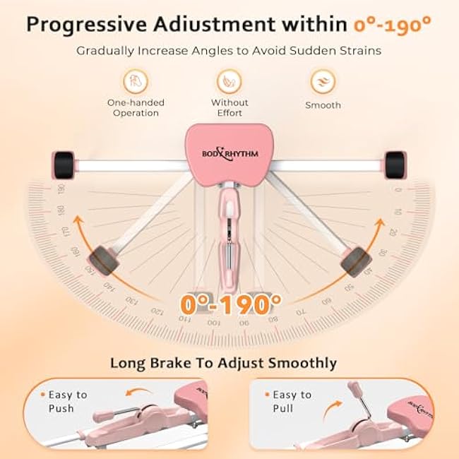 BODY RHYTHM Leg Stretcher - Split Machine for Leg Stretching - Flexibility Stretching Equipment - Ballet, Yoga, Dance, Martial Arts, MMA - Home Yoga Gym Fitness