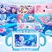 TUNUYEXST 7 Inch Kids Tablet for Toddlers, Children’s Tablet for Kids with Quad Core 32G ROM 128GB Extendable Parental Control, WiFi, Bluetooth, Dual Camera with Silicone Case(Blue)