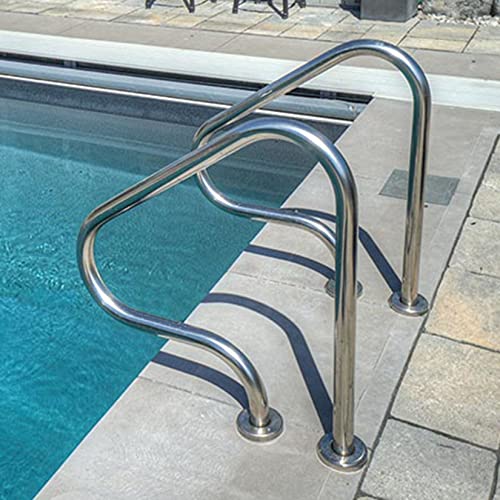 Barandilla para piscina de acero inoxidable DIOB 440 lbs set x2 miniatura 1