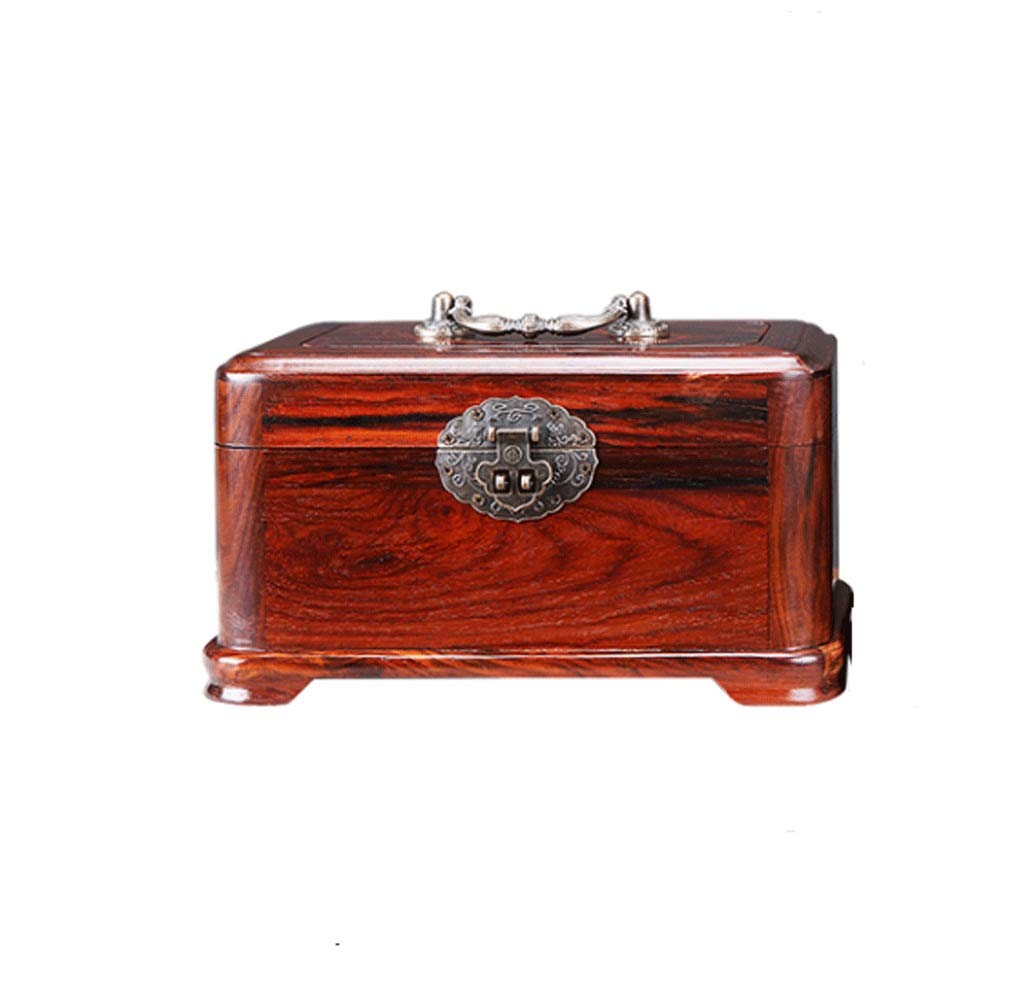 Scatola di immagazzinaggio di Gioielli Intagliato a Mano Tenket Keepsake Box, Scatola di immagazzinaggio dei monili Box di Gioielli Antico con scatole di Gioielli di Serratura