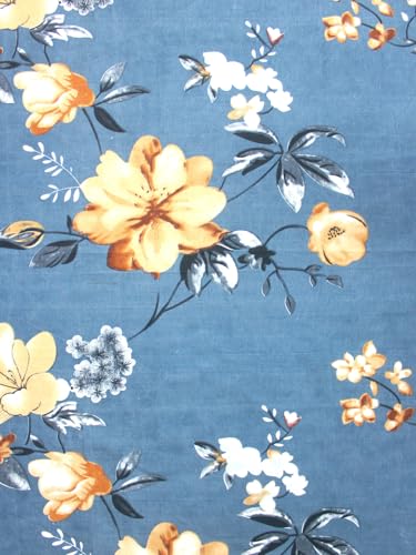 Image of Bombay Dyeing Mimosa 164 GSM Microfiber Grey Floral Double Bedsheet with 2 Pillow Covers