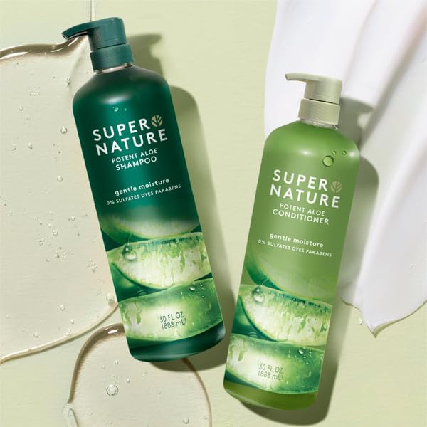 1 pack of Super nature potent aloe shampoo and conditioner