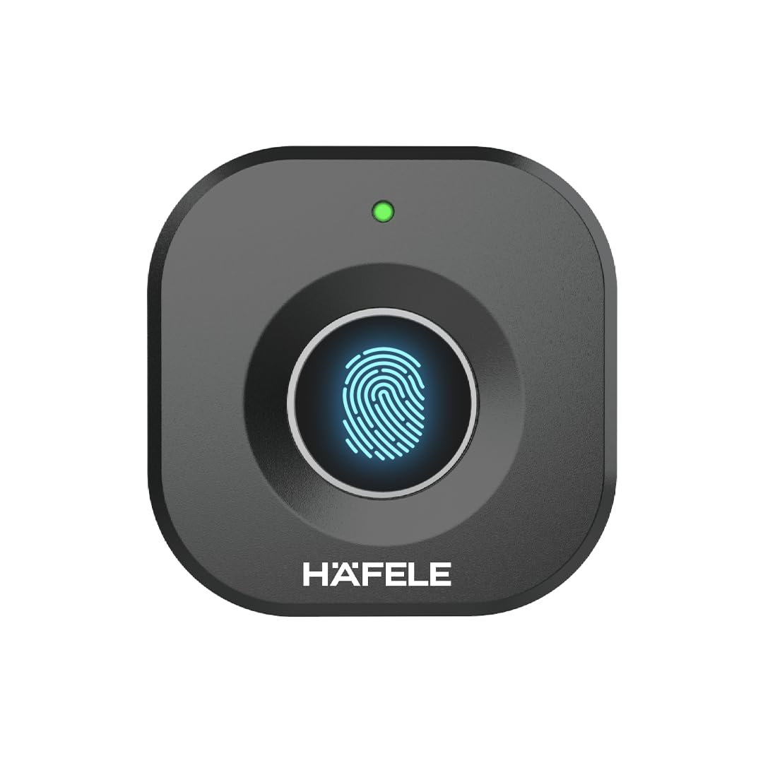 Hafele Kabi-Block Cabinet Lock, Matt Black, Capacitive Fingerprint Access, Status Indicator & Long Battery Life-image-10