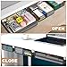 SVNNELP Under Desk Table Drawer Storage Organizer,3 Pack Large & Medium & Small Slide Out Desk Drawers - Hidden Desktop Organizer,Attachable Pencil Storage Tray Under Table(SML)