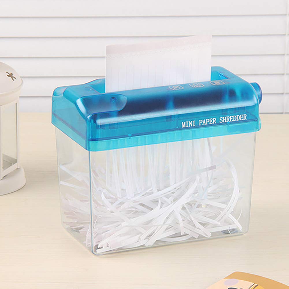 Small Mini Hand Shredder Office Home Manual Manual Mini Small Manual Hogar Trituradora Hoja De Destrucción Destrucción De Empresas Familiares Tarjeta De Crédito Shredders