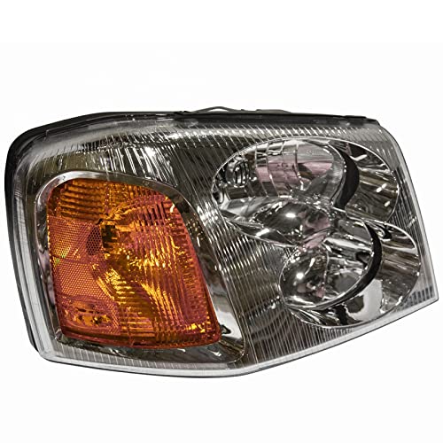 Image of TRQ Passenger Side Headlight Assembly Compatible with 2002-2009 GMC Envoy 2002-2006, XL 2004-2005 Envoy XUV GM2503220