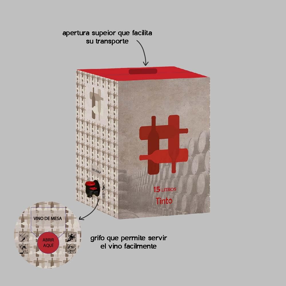 Vino Tinto Bag in Box de 15L