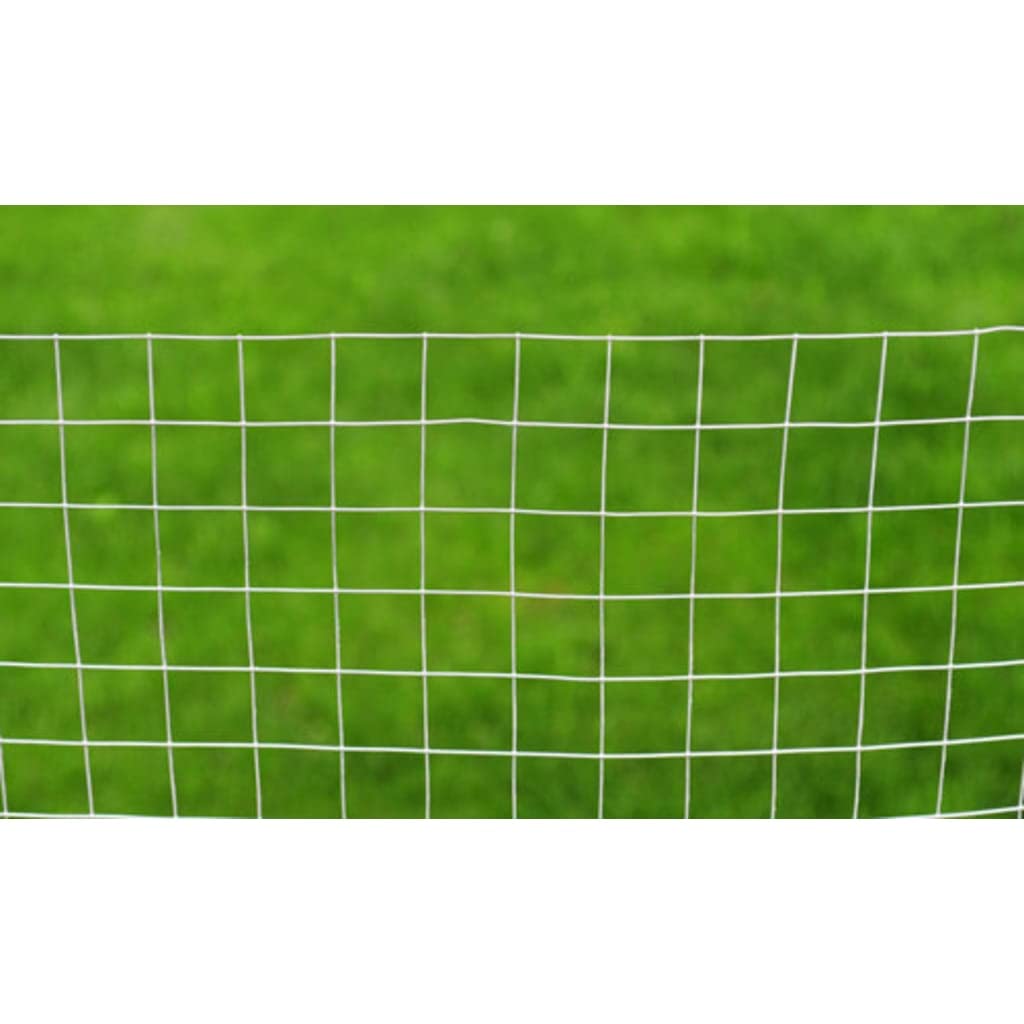 Malla de alambre de soldadura de 10 x 1 m, de acero galvanizado, para pajareras, conejeras, recintos para gallineros, malla cuadrada de 25 x 25 mm, malla de alambre flexible plateada