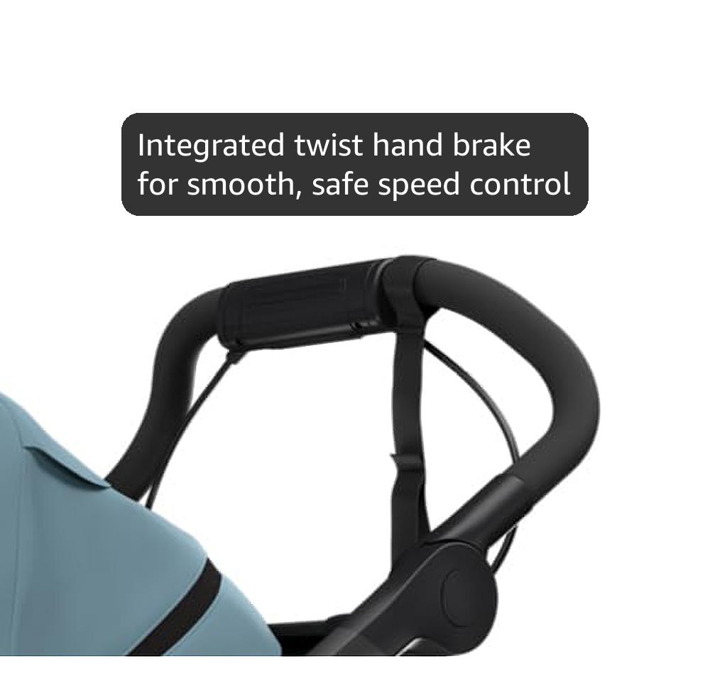 Thule Urban Glide 3 Single Child All-Terrain Stroller, Full-Suspension System, Air-Filled Tires, Upright seat with Adjustable Recline and Built-in legrest