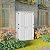 ADDOK Vertical Storage Shed Multi-Function, Outdoor Storage Cabinet Weather Resistance, HDEP Resin Storage Box for Backyards, Patio, Garden (White/52 Cubic Feet)