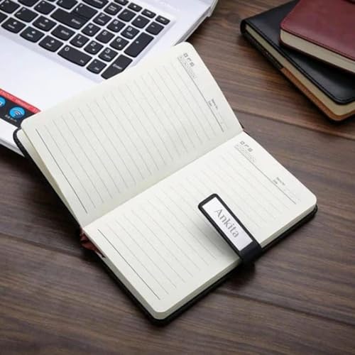 Image of Giftana Personalized Diary with Pen, Coffee Tumbler with Name, 3 in 1 Diary, Pen, Tumbler, Personalized Gifts for Husband Birthday, New Year Corporate Gifts for Employee (Black)