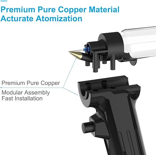 Miniatura 5 de Kit de aerógrafo sin limpieza con boquilla desechable (50 piezas x 0.2mm & 100 piezas x 0.3mm & 100 piezas x 0.5mm Boquillas desechables) - Pistola