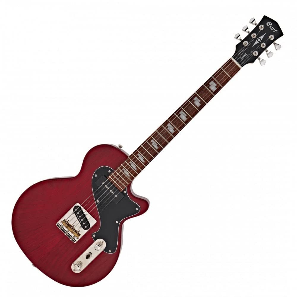 CORT ギター Cort Sunset TC Electric Guitar Open Pore Burgundy Red : Amazon.co