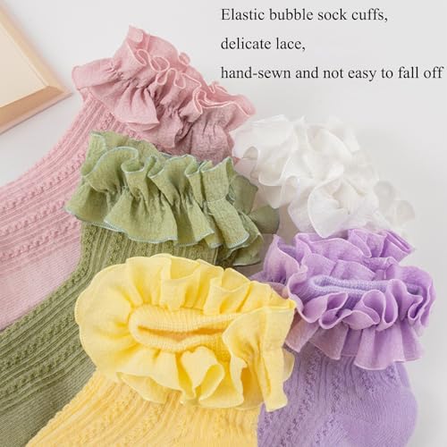 Little Girl Ruffle Socks, Pink Ruffle Socks Toddler Girl, Cotton Breathable Mesh Ankle Sock, Cute Frilly Dress Sock4