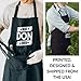 99WakeUp Men Best DON Ever - Personalized DON Name Birthday Apron Workwear - 1 Size fits all Black Apon Kitchen Decor