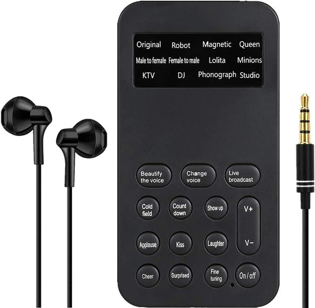 Amazon.co.jp: ボイスチェンジャー 変声器 マイク 付きイヤホン