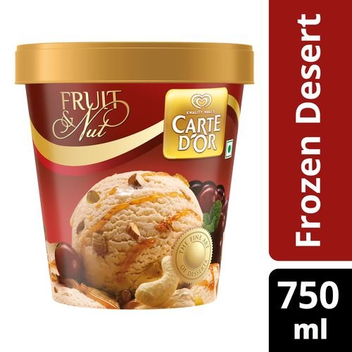 Kwality Wall's Carte Dor Fruit and Nut, 750ml Amazon.in Grocery