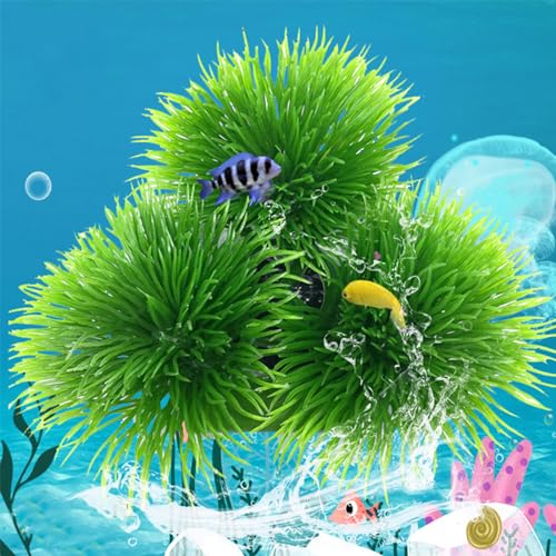 Image of Tyenaza Fish Breeding Grass, Aquarium Fish Tank Plastic Plants Ornamental Fish Betta Resting Spawning Bed Plastic Aquarium Plants Fish Tank Supplies
