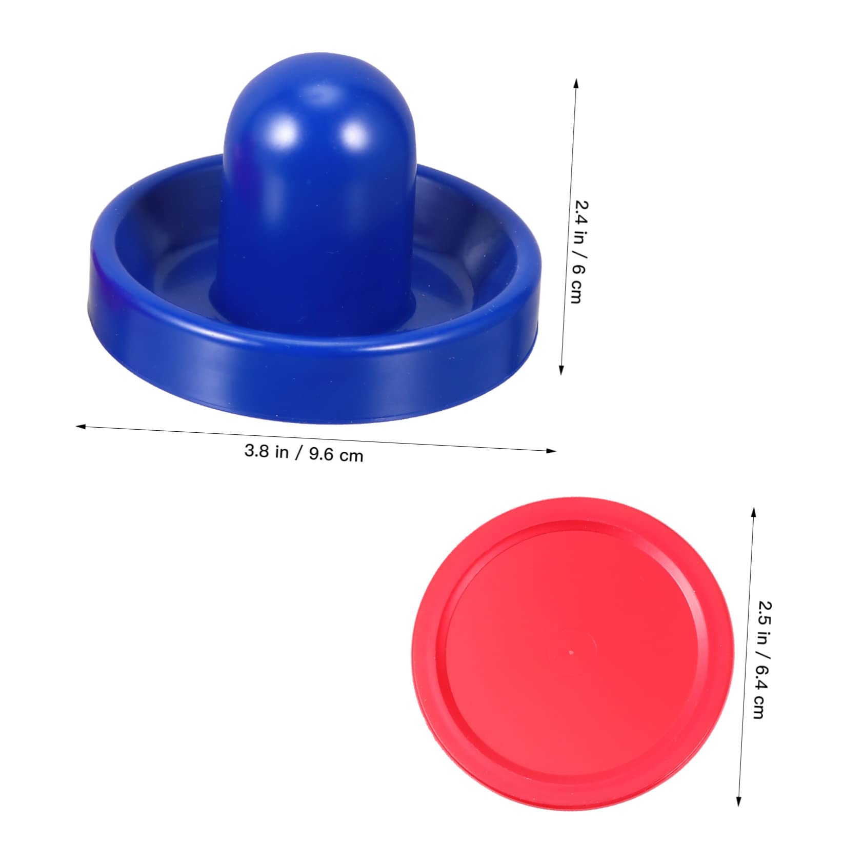 INOOMP Set 1 Gioco da Tavolo Hockey a Soffiaggio Spingitore e Disco in Plastica Resistente ad Alto Impatto, Confortevole da Impugnare, Accessori per Tavolo Hockey a Soffiaggio