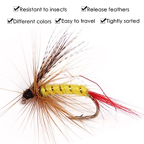 Esche per Pesca a Mosca Secca, con Scatola