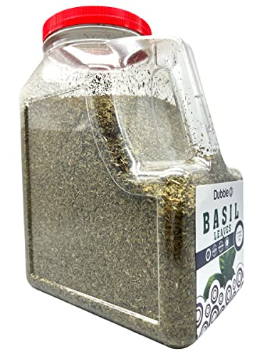 Basil Leaves in Bulk - 24 oz / 1.5 LBS - Non GMO, Kosher, Halal, and Gluten Free - Premium Quality Basil - Dubble O Brand