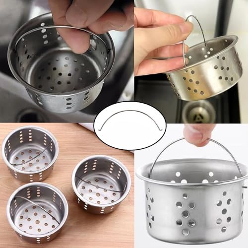 Gancho para colador de fregadero de cocina, acero inoxidable, 4 unidades miniatura 7
