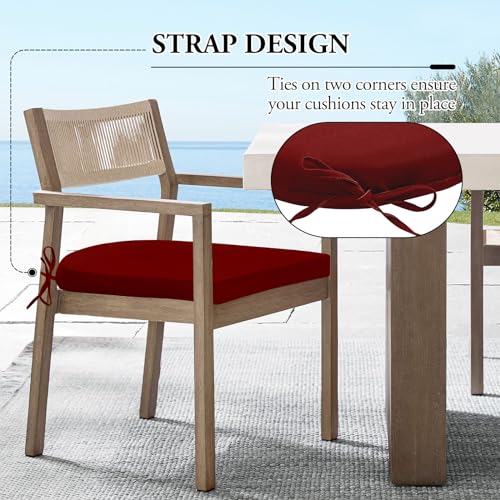 Wellsin Outdoor Chair Cushions For Patio Furniture - Patio Chair Cushions Set Of 2 thumb #4