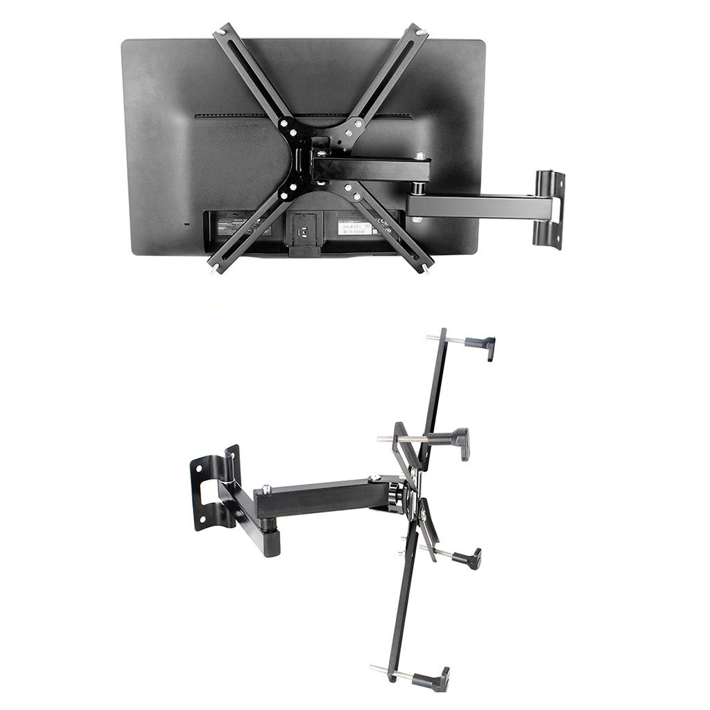 Soporte de TV Soporte de Pared para TV Soporte Giratorio de Pared para TV, Adecuado para TV de 12 a 24 Pulgadas, con Capacidad de Carga de 15 kg, Que admite una Distancia máxima del Orificio de 100 *