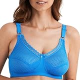 Miss Mary of Sweden Cotton Dots gemusterter, bügelloser BH, der hervorragenden Halt bietet 100J Soft Aqua