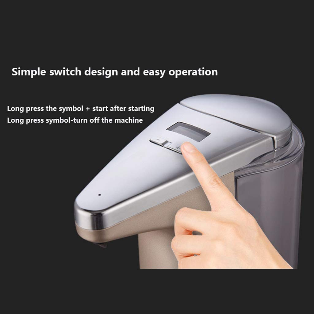 Handseifenspender Flüssigkeitsspender Seifenspender Seife Flasche, Lotion-Flasche Infrarot-Sensor Automatische ABS Intelligente Induction for Badezimmer Küche Nachfüllbare Lotionsflasche